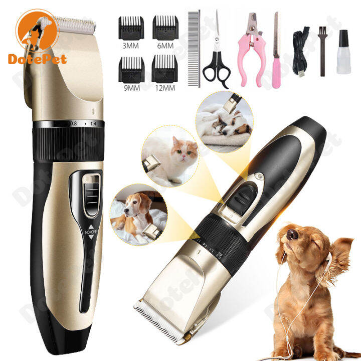 Upgraded Professional Pet Hair Trimmer Dog Grooming Shaver Razor Set ...