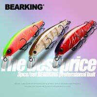 BEARKING ราคาที่ดีที่สุด3ชิ้น/เซ็ต11ซม. 15G Dive 1.5M อุปกรณ์ตกปลา Shone เหยื่อ Minnow Crank น้ำหนักคงที่ Woler เหยื่อ Isca ประดิษฐ์