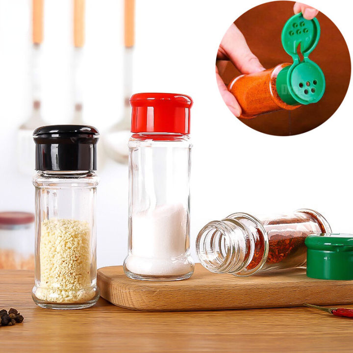 Plastic Seasoning Salt Shaker Transparent Spice Dispenser Cooking