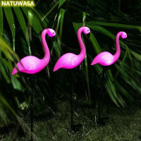 NATUWASA 1PC/3PCS พลังงานแสงอาทิตย์กันน้ำ Flamingo ไฟสนามหญ้าสวน Pile ภูมิทัศน์แสงภูมิทัศน์กลางแจ้งไฟ LED ตกแต่ง-jearzhar43262