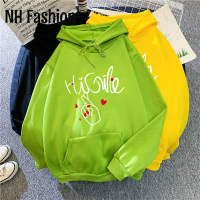 NH Fashion เสื้อฮู้ด เสื้อแขนยาวอบอุ่น หลวมและสบาย สไตล์ น่ารัก สบาย สไตล์ WWY2392Z6X 38Z230923