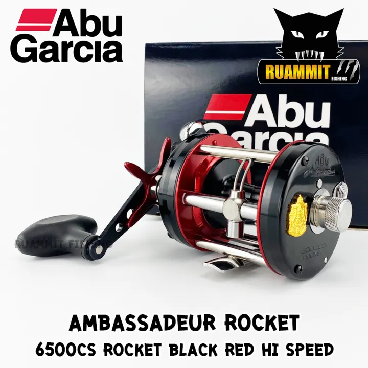 รอกตกปลาอาบ Abu Garcia Ambassadeur Rocket 6500cs Rocket Black Red Hi Speed ส ดำแดง Lazada Co Th