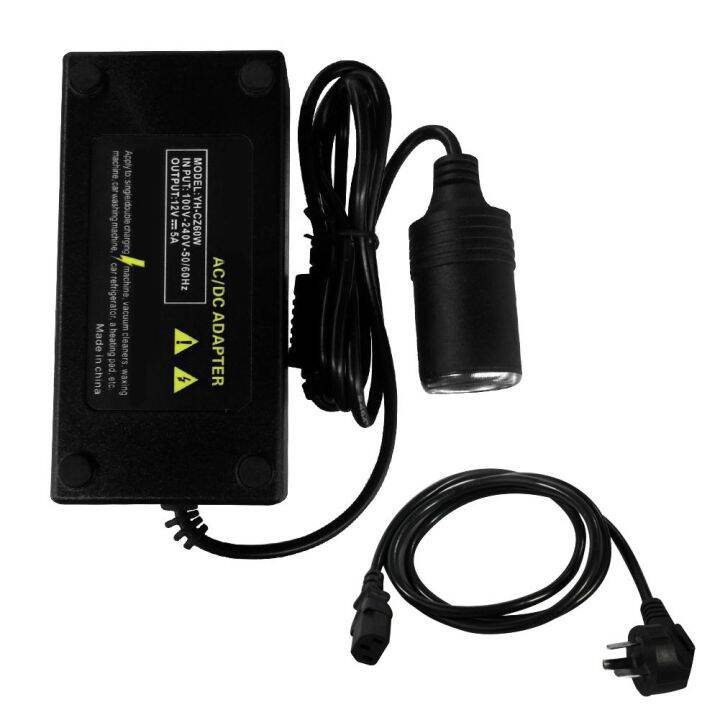 Converter 220V Input 12V Output Car Socket Cleaner Refrigerator