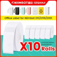【YD】 Niimbot D11 D101 D110 Offical Label Sticker Paper Rolls sizes of Color Papers 3 5 10