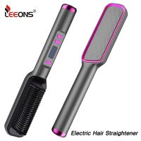 【LZ】❆✲  Leeons-Pente de aquecimento elétrico alisador de cabelo e encrespador 2 em 1 Hot Comb Styling Tools Novo