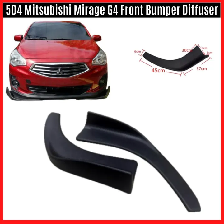 Mitsubishi Mirage G4 Front Bumper Diffuser #504 Splitter Side Diffuser ...