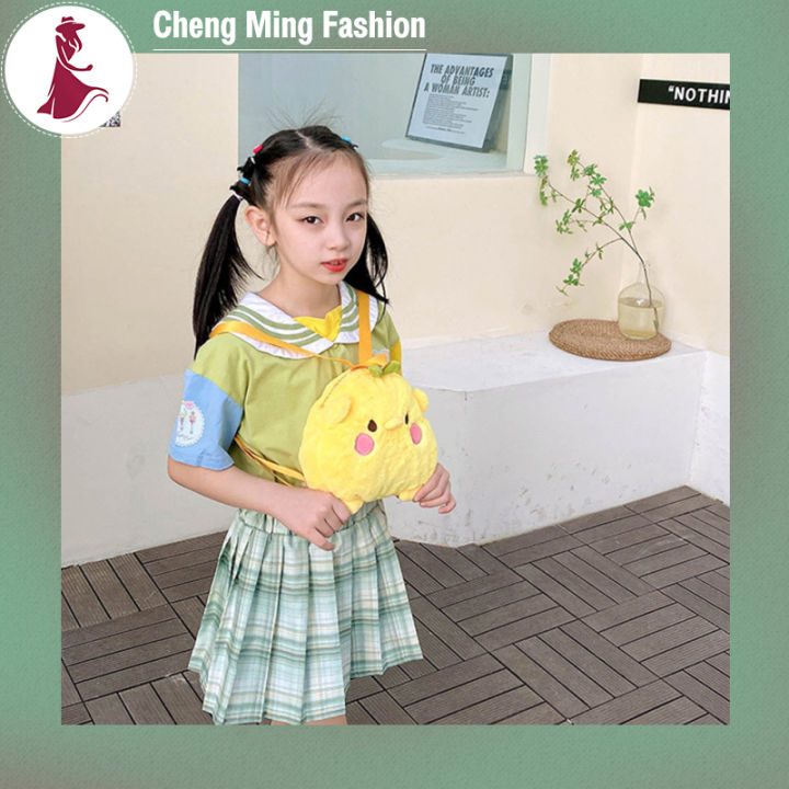 cheng-กระเป๋าเป้สะพายหลังตุ๊กตาเด็กผู้หญิง-กระเป๋าซิปตุ๊กตาตัวการ์ตูนอะนิเมะน่ารักนุ่มสำหรับ-kado-ulang-tahun