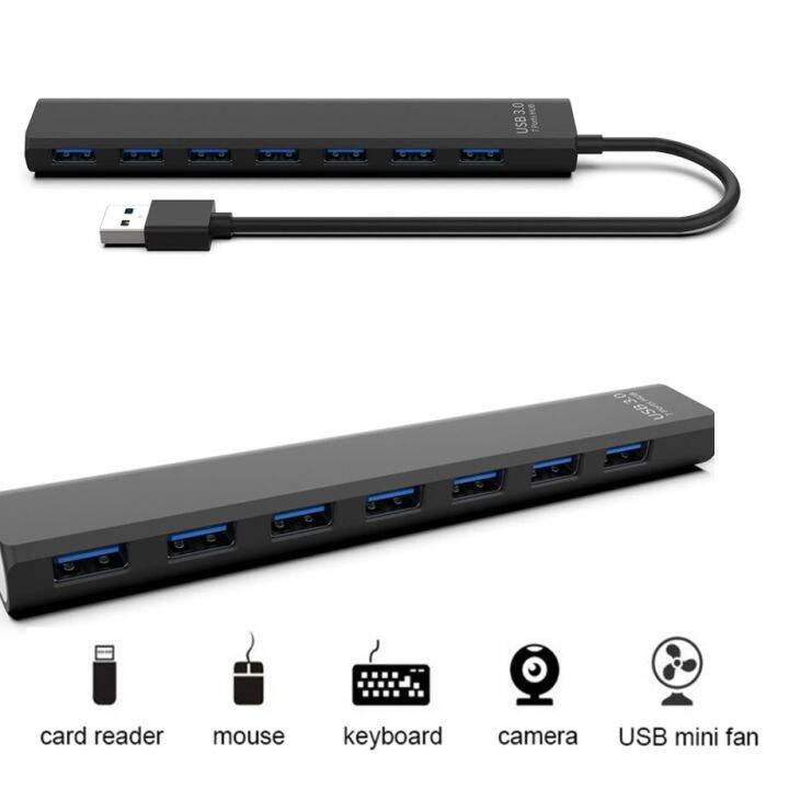 grwibeou-ที่-usb-3-0-7พอร์ต3-0ฮับ-usb-usb-หลากหลาย3-0ฮับ-usb-usb-splitter-ความเร็วสูงสำหรับคอมพิวเตอร์พีซีทั้งหมดในหนึ่ง-mp3อุปกรณ์เสริม-usb-ฮับ3-0-feona