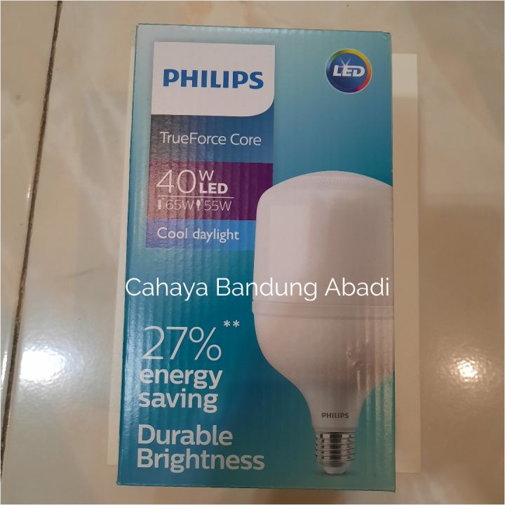 Lampu Philips Led Trueforce Tforce 40 Watt Putih 6500k Lazada Indonesia