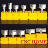 1pc Arden Bottom Cleaning Wood Router Bit 2 Flutes Carbide CNC Flat End Mill 1/4－1/2－Shank Wood Milling Cutter ขนาดเมตริก