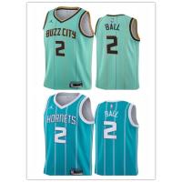 ยอดนิยม เสื้อกีฬาบาสเก็ตบอล ลายทีม NBA jersey Charlotte Hornets No.2 NHnheb10KBidlg42