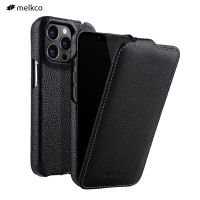 ⇎Melkco เคสศัพท์มือถือหนังวัวแท้ ฝาพับ เนื้อแมตต์ หรูหรา สําหรับ 13 Pro Max 12 Mini 11 Pro Max