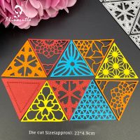 Alinacutle Metal Cutting Die Cut Triangle Frame Set Scrapbooking Paper Craft Album Handmade Card Template Shoes Accessories