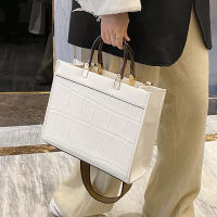 Retro Stone Pattern Large Briefcase for Business Women 2021 Famous nd Top-handle Bag Luxury Designer Exquisite Tote Bag Femme