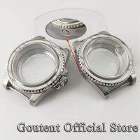 Goutent เคสไพลินเงิน40มม. Jam Tangan Kristal พอดีกับ NH36 NH35 ETA2824 PT5000 ST2130อุปกรณ์เสริมนาฬิกาข้อมือ