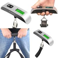 LCD Digital Luggage Scale 50kg Portable Electronic Scale Weight Balance Suitcase Travel Bag Hanging Steelyard Hook Fishing Scale Luggage Scales