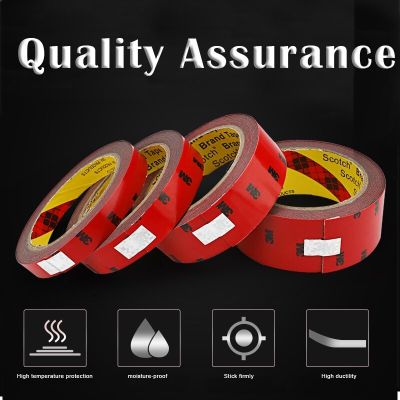 3M  Black Strong Double Sided Tape Acrylic Foam Tape Adhesive Waterproof Heavy Duty Mounting Car Accessories Decoration Adhesives Tape