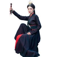 The Chivalrous Hanfu Femalechinese Style Ancient Costume Collar Waist Martial Arts Suit Performance Martial Arts Uniform