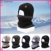 XUESHE กันลม หมวกกะโหลก Balaclava ป้องกันคอ ที่ป้องกันใบหน้า หมวกบีนนี่ ของใหม่ ระบายอากาศได้ระบายอากาศ หมวกถักนิตติ้ง สำหรับผู้ชาย