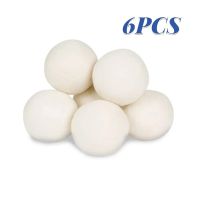 【cw】 Premium Reusable Wool Dryer Balls Organic Wool Natural Laundry Fabric Softener Home Washing Balls Washing Machine Accessories