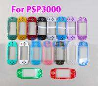 ฝาครอบเคสสำหรับ PSP 3000 1ชิ้นพร้อมโลโก้ตัวเครื่องด้านหน้าสำหรับคอนโซล PSP3000