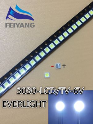 500PCS EVERLIGHT SMD 3030 LED Cool White High Power 1-2W 6v chip-2  LCD Backlight TV Application Electrical Circuitry Parts