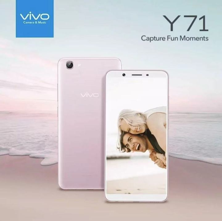 โทรศัพท์มือถือ-ราคาถูก-พร้อมส่ง-vivo-y71-ของเเท้100-ram-3gb-rom-32gb-ประกันร้าน-เเถมฟรีเคสใส-ฟิล์มกระจก