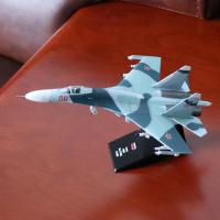 Moon Okey 1:100 Scale Flanker Sukhoi จำลองเครื่องบินหุ่นอัลลอย Su-27การตกแต่งบ้าน