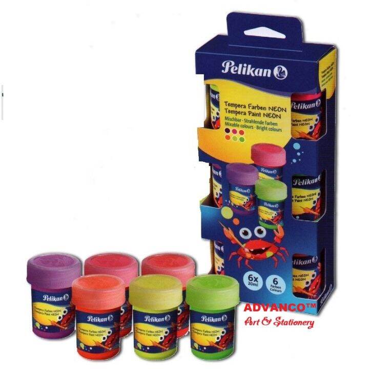 PELIKAN TEMPERA PAINT NEON 20ML Lazada