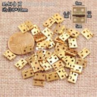 50pcs 10x8mm pure brass Mini Cabinet Drawer Butt Hinge copper small hinge