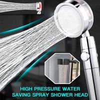 Bathroom High Pressure Water Saving Spray Shower Head 360 Roating Rainfall Shower Head Hand-held Pressurized Massage Shower Head