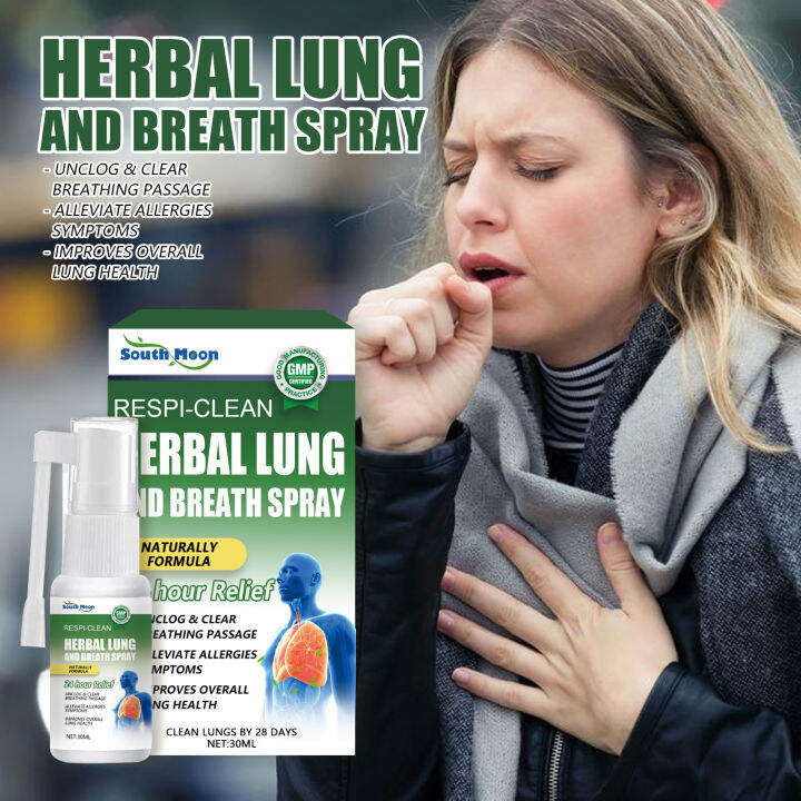 Herbal Lung Cleansing Spray, Breath Detox Herbal Lung Cleansing Spray