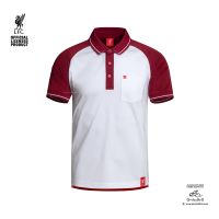 เสื้อโปโลแขนสั้น ผ้าโพลี  Liverpool รุ่น LFC-P087 สีเลือดหมู