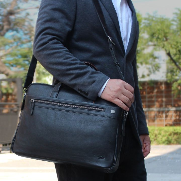 กระเป๋าเอกสาร-โน๊ตบุ๊คหนังแท้-รุ่น-washington-messenger-bag-สินค้าจำนวนจำกัด