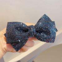 [hot]  New European and bow rhinestone spring hairpin boutique ponytail buckle word top clip female fashion hair accessoriesTH