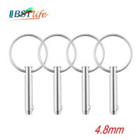 4PCS 4.8mm Marine Grade 316 Stainless Steel 3/16 inch Quick Release Ball Pin for Boat Bimini Top Deck Hinge Marine hard Accessories