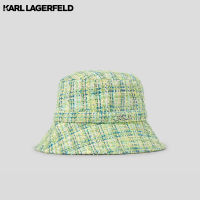 Karl Lagerfeld - K/SIGNATURE BOUCLÉ BUCKET HAT 235W3410 หมวกบักเก็ต