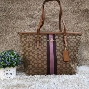 Coach, Bags, Authentic Coach Signature Top Zip Tote