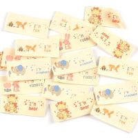 50pcs Lovely Animal Labels Monkey Printed Cloth Label Sewing Clothes Flag Shoe Clothing DIY Handmade Crafts Accessorie C2888 Labels