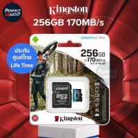 Kingston 256GB Canvas Go! Plus MicroSD Full HD &amp; 4K UHD 170MB/s Read Memory Card ฟรี SD Adapter SDCG3 รับประกันศูนย์ไทยตลอดชีพ