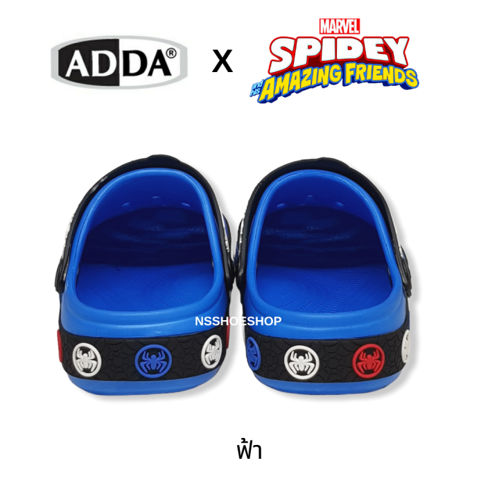 adda-55u31-สไปเดอร์แมน-spider-man-รองเท้าแตะเด็กหัวโต