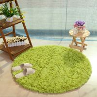 【cw】 16 Colors Fluffy Round Thicken Soft Rugs for Room Shaggy Area Rug Mats Kids Bedroom Floor Doormats ！