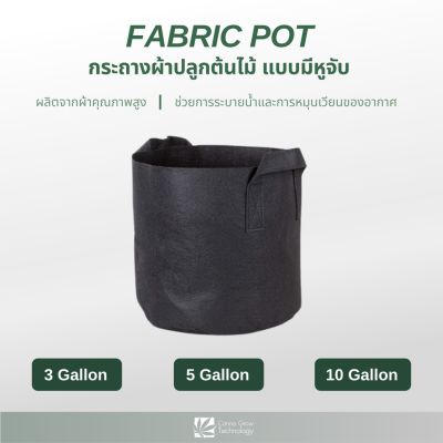 [พร้อมส่ง]!!!ลดFabric Pot กระถางปลูกต้นไม้ กระถางผ้า มีหูหิ้ว ขนาด 3 , 5 , 10 แกลลอน[สินค้าใหม่]