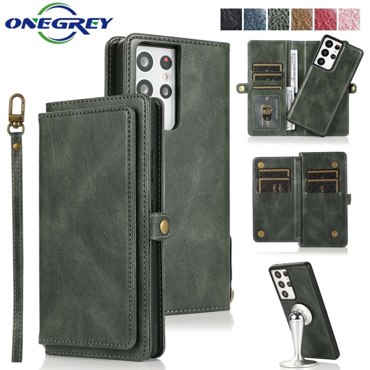 ▫✵♂ Leather S20 Phone Bags Case For Samsung Galaxy S22 S21 Fe Ultra S9 S8  Note 20 10 9 8 Plus Flip Wallet Card Slots Magnetic Cover | Lazada.Vn