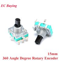 5pcs 360 Angle Degree Rotary Audio Encoder Coding Code Switch EC16 E16 Digital Potentiometer Handle Length 15mm