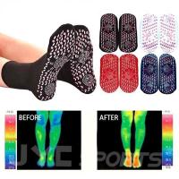 4 Colors White Blue Auto-Heating Socks Magnetic Therapy Tourmaline Feet Care