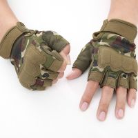 Mens Tactical Gloves Shooting Fingerless Anti-Slip Outdoor Hunting Paintball Airsoft