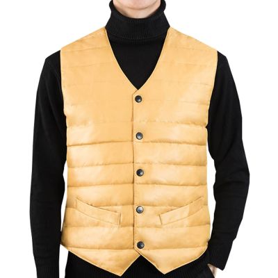 ZZOOI Mens Down Coat Vest Jacket New Autumn Warm Sleeveless Jackets Male Winter Casual Waistcoat Vest Plus Size Homme Brand Clothing