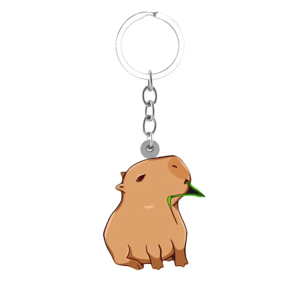 Compre Resin Capybara Acrylic Keychain Cartoon Capybara Capybaras