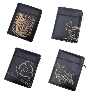 Anime Classic Attack on Titan Printing Pu Leather wallet Men Women Bifold  Credit Card Holder Short Purse Male Coin Purse
